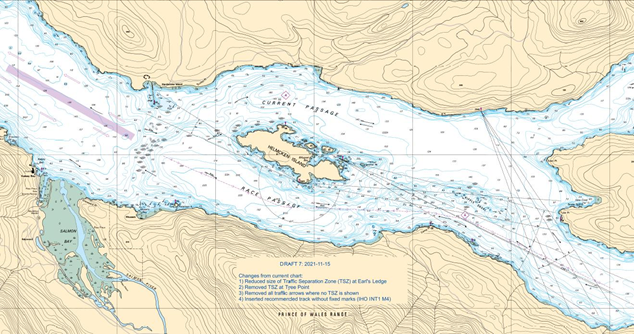 Recommended Canadian Routeing Systems - Johnstone Strait - Race and Current Passages TSS