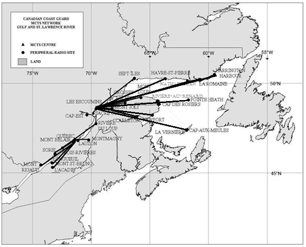 Réseau SCTM golfe et fleuve Saint Laurent
