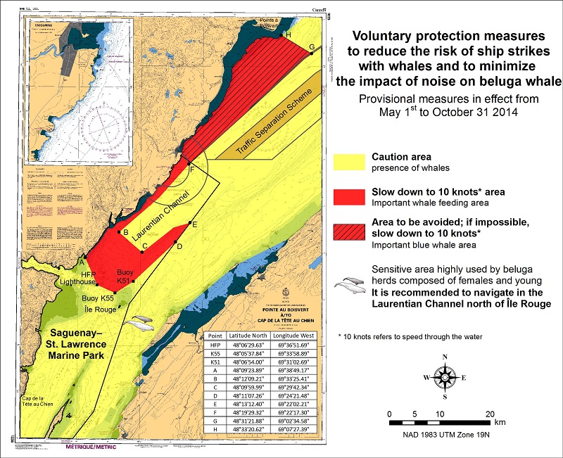 map of whale protection area